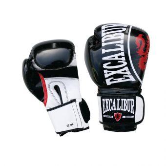Перчатки боксерские Excalibur 8004 белый/черный