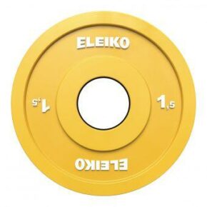 Олимпийский диск Eleiko для соревнований и тренировок 1,5 кг цветной 124-0015R