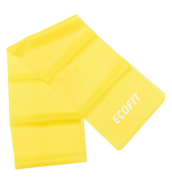 Еспандер стрічковий Ecofit MD1318 TPE 1,8-2,7кг 1200*150*0.3мм жовтий