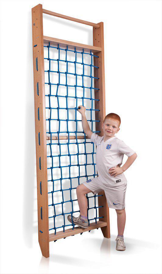 Акция! Детская деревянная Шведская стенка Спортбейби Гладиаторская сетка «Baby 6-220» SportBaby