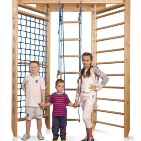 Акция! Угловая деревянная шведская Спортивная стенка для детей «Sport 4-240» SportBaby