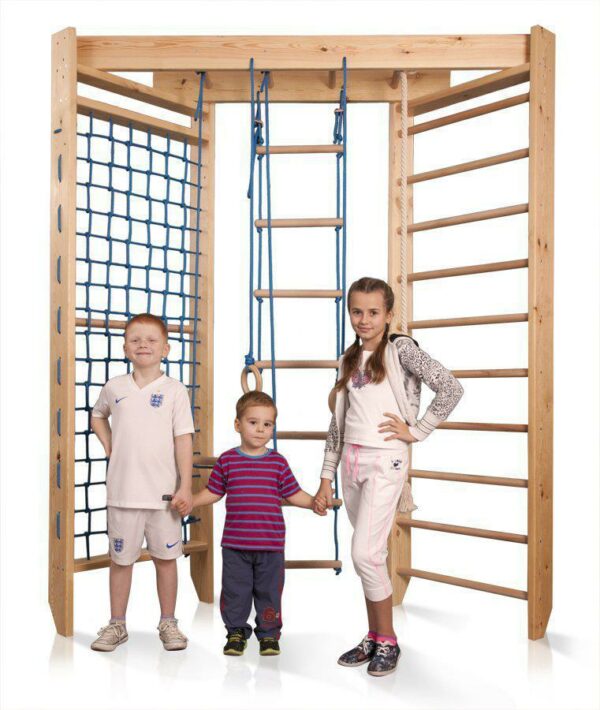 Акция! Угловая деревянная шведская Спортивная стенка для детей «Sport 4-240» SportBaby