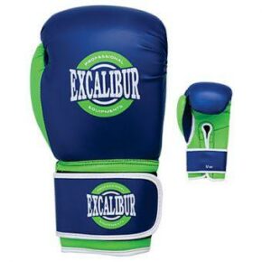 Перчатки боксерские Excalibur 8027-03 Typhon синий/зеленый/белый