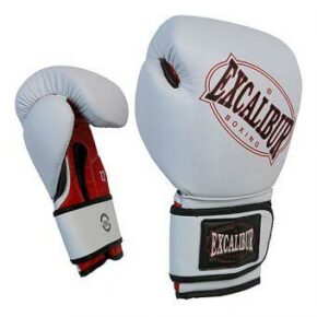 Перчатки боксерские Excalibur 536-01 Ring Star белый/красный/черный