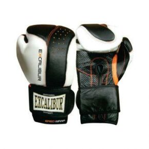 Перчатки боксерские Excalibur 559 Punch 2 белый/черный