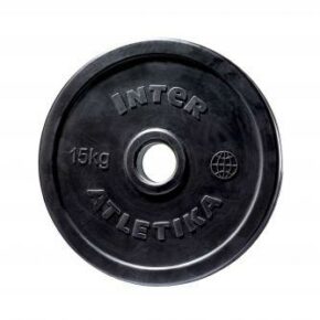 Диск обрезиненный InterAtletika LCA026-M 15 кг