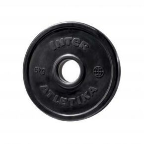 Диск обрезиненный InterAtletika LCA024-M 5 кг