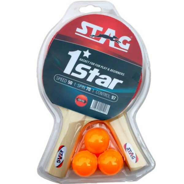 Набор ракеток и 3 шарика Stag One Star Play Set Two Bats