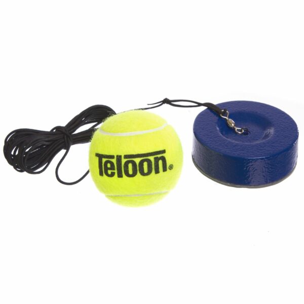 Тренажер для большого тенниса – мяч на резинке с утяжелителем TELOON TENNIS TRAINER TL801-5-Coach1 салатовый-черный