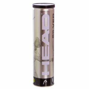 Мяч для большого тенниса HEAD SILVER METAL CAN 571304 4шт салатовый