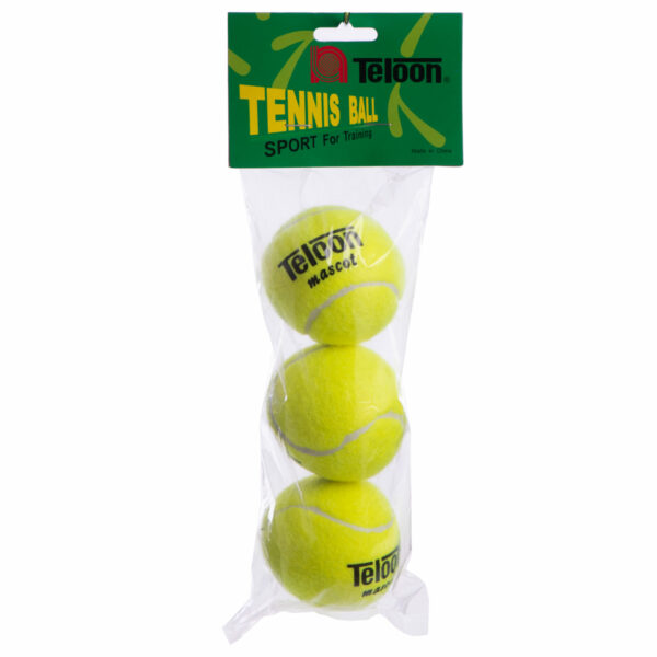 Мяч для большого тенниса TELOON MASCOT T801 3шт салатовый