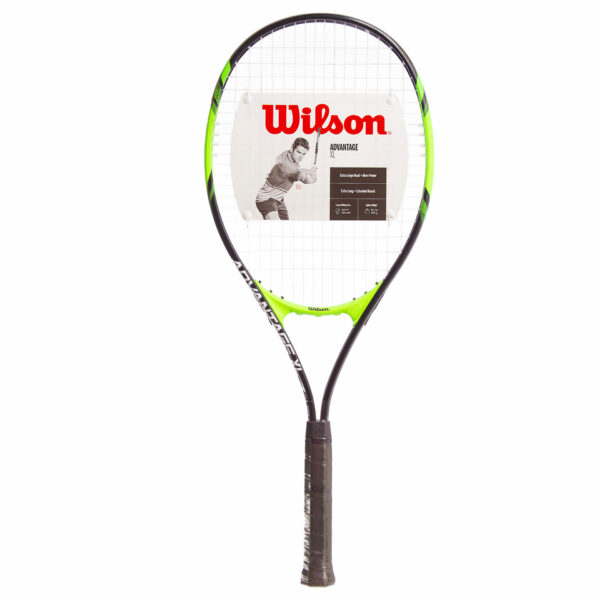 Ракетка для большого тенниса WILSON WRT30140U3 ADVANTAGE XL TNS RKT W/O CVR 3 черный-салатовый