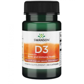 D-3 High Potency Vitamin 1000iu (25mcg) – 30caps