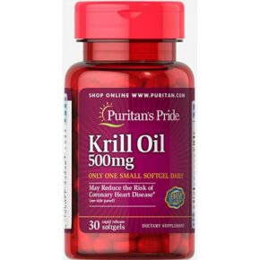 Red Krill Oil 500 mg (86 mg Active Omega-3) – 30 softgels