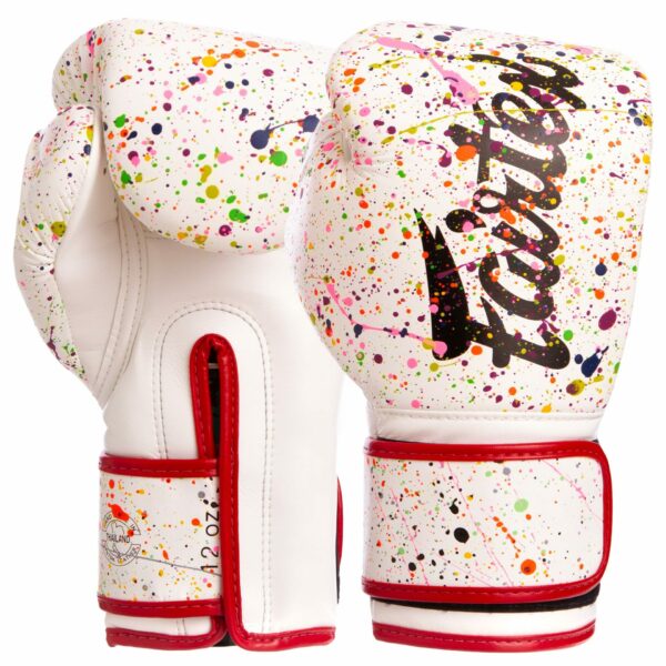 Перчатки боксерские FAIRTEX BGV14PT 10-14 унций белый