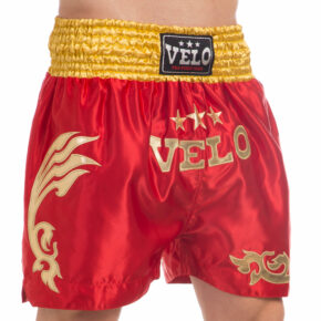 Шорты для тайского бокса и кикбоксинга VELO ULI-9200 S-XL цвета в ассортименте