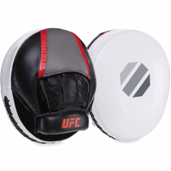 Лапа Прямая круглая для бокса и единоборств UFC PRO Air UCP-75343 21,5х25,5см 2шт черный-белый