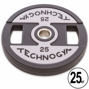 Блины (диски) полиуретановые TECHNOGYM TG-1837-25 51мм 25кг черный